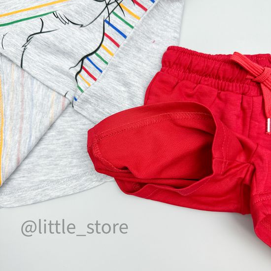 Комплект "Король лев" серый/красный