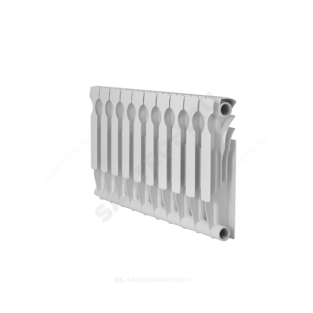 Радиатор биметаллический Ultra Plus 350 6 секций Qну=630 Вт RAL 9016 (белый) Ogint