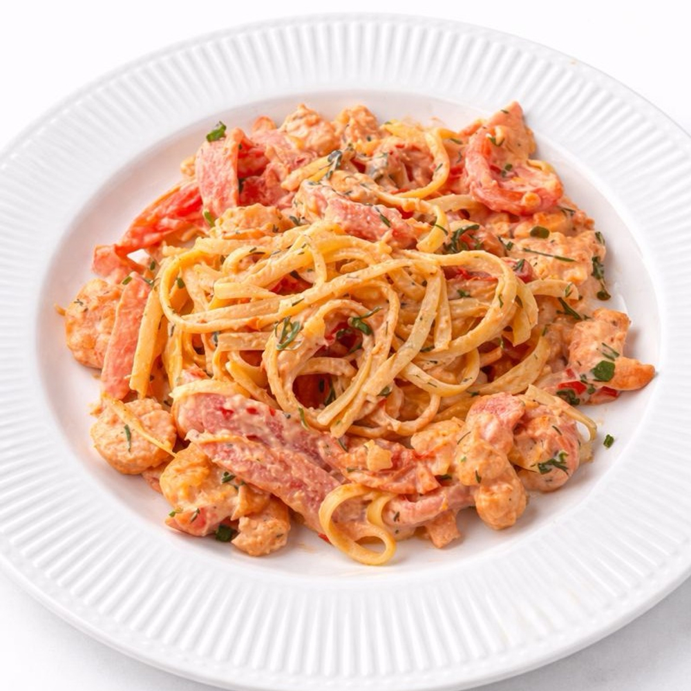 Паста с креветками
