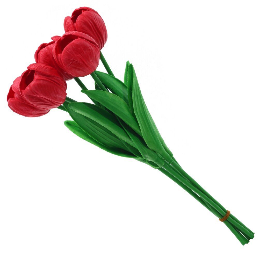 GAEM Цветы искусственные "Букет Тюльпанов" (Real Touch), L10 W10 H34 см