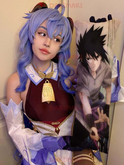 Мини дакимакура Наруто Узумаки и Саске Учиха из Наруто арт. M0564, 60х20 см