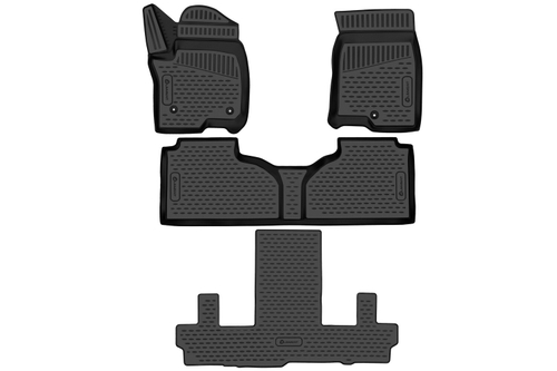 Коврики в салон для CHEVROLET Tahoe (V), 2020-, внедорожник , раздельные сид. 2 ряда, 4 шт. США ELEMENT3DAN0215210K