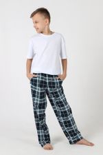 Брюки для мальчика Патрик-1 Виотекс КЛЕТКА ПЕТРОЛЬ