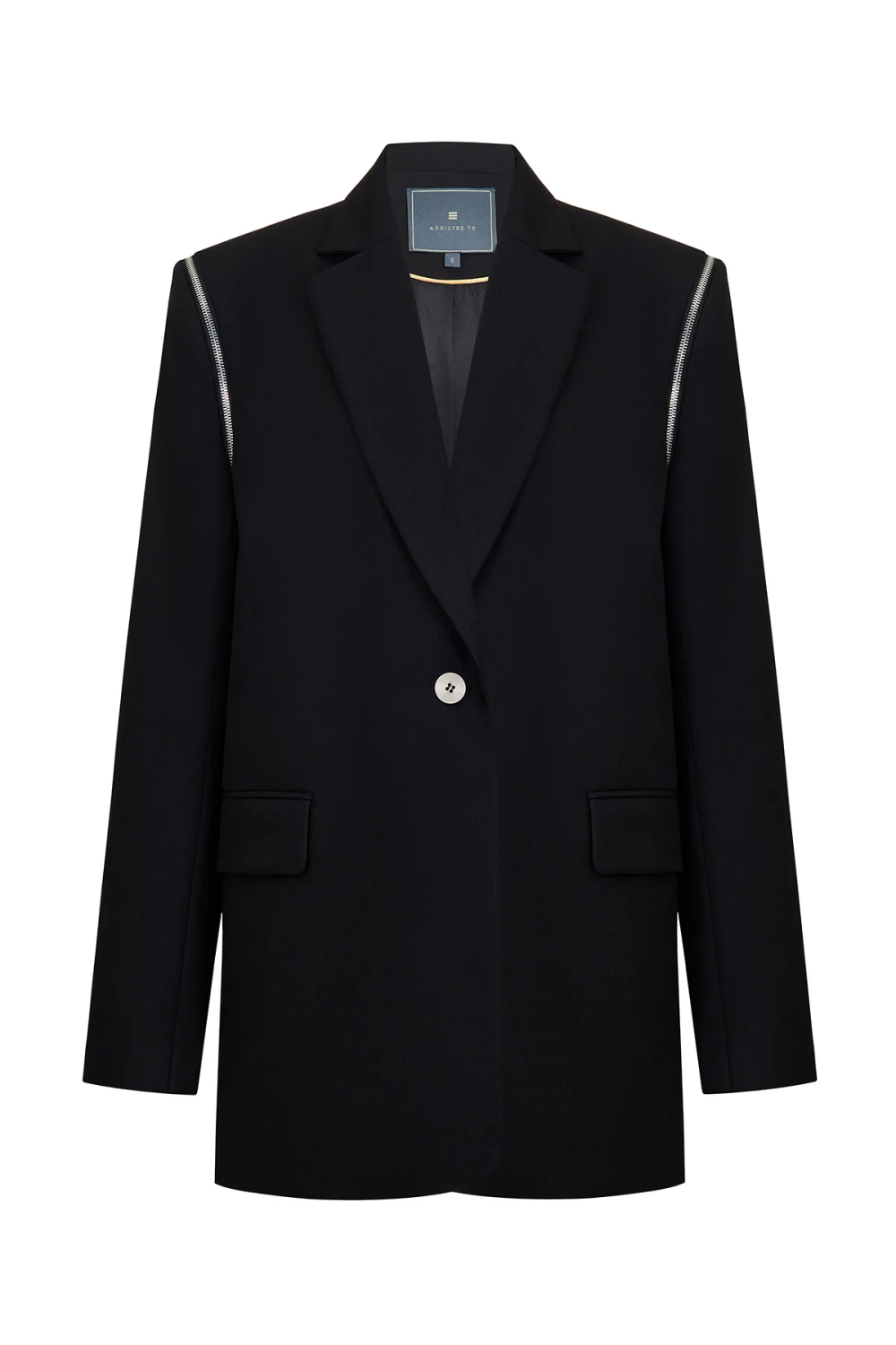 Блейзер оверсайз с молниями