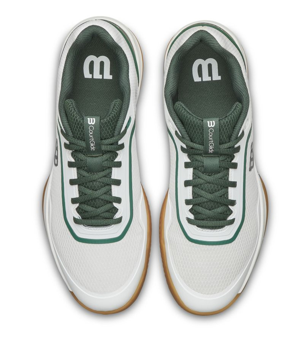 Мужские кроссовки теннисные Wilson Court Glide - white/sycamore/gum