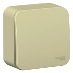 BLANCA О/У 1-клавишный ВЫКЛЮЧАТЕЛЬ (сх.1) с самовозвр, ИЗОЛ.ПЛ., 10А, БЕЖЕВЫЙ