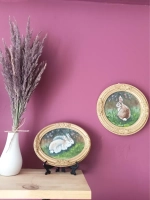 Картина на стену в круглой рамке