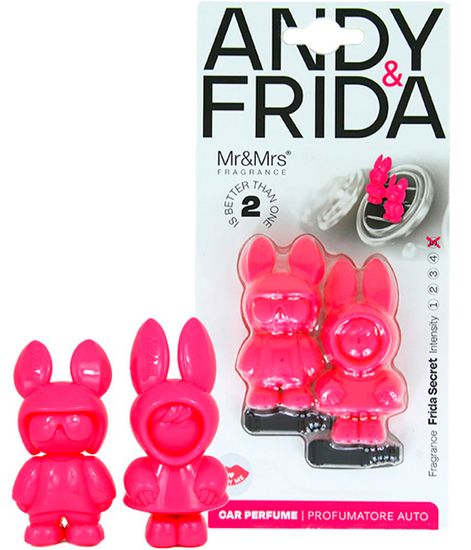 Секреты Фриды, дизайнерский ароматизатор для автомобиля ANDY&FRIDA розовый, Mr&Mrs Fragrance