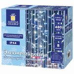 Электрогирлянда уличная ЗОЛОТАЯ СКАЗКА "Занавес", 480 LED 3,8х2,4 м, холодный белый, контроллер, 591302