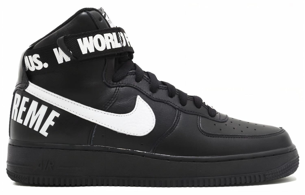 Кроссовки Supreme X Nike Air Force 1 World Famous Black