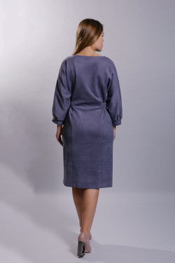 Трикотажное платье 3063ШП, Светло-серый #257ССб053063ШП