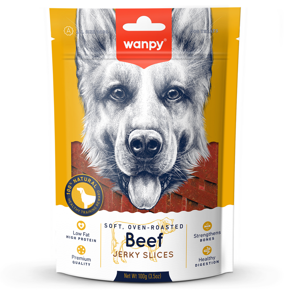 Wanpy Dog соломка из вяленой говядины 100 г