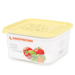 Емкость для СВЧ 1л квадратная