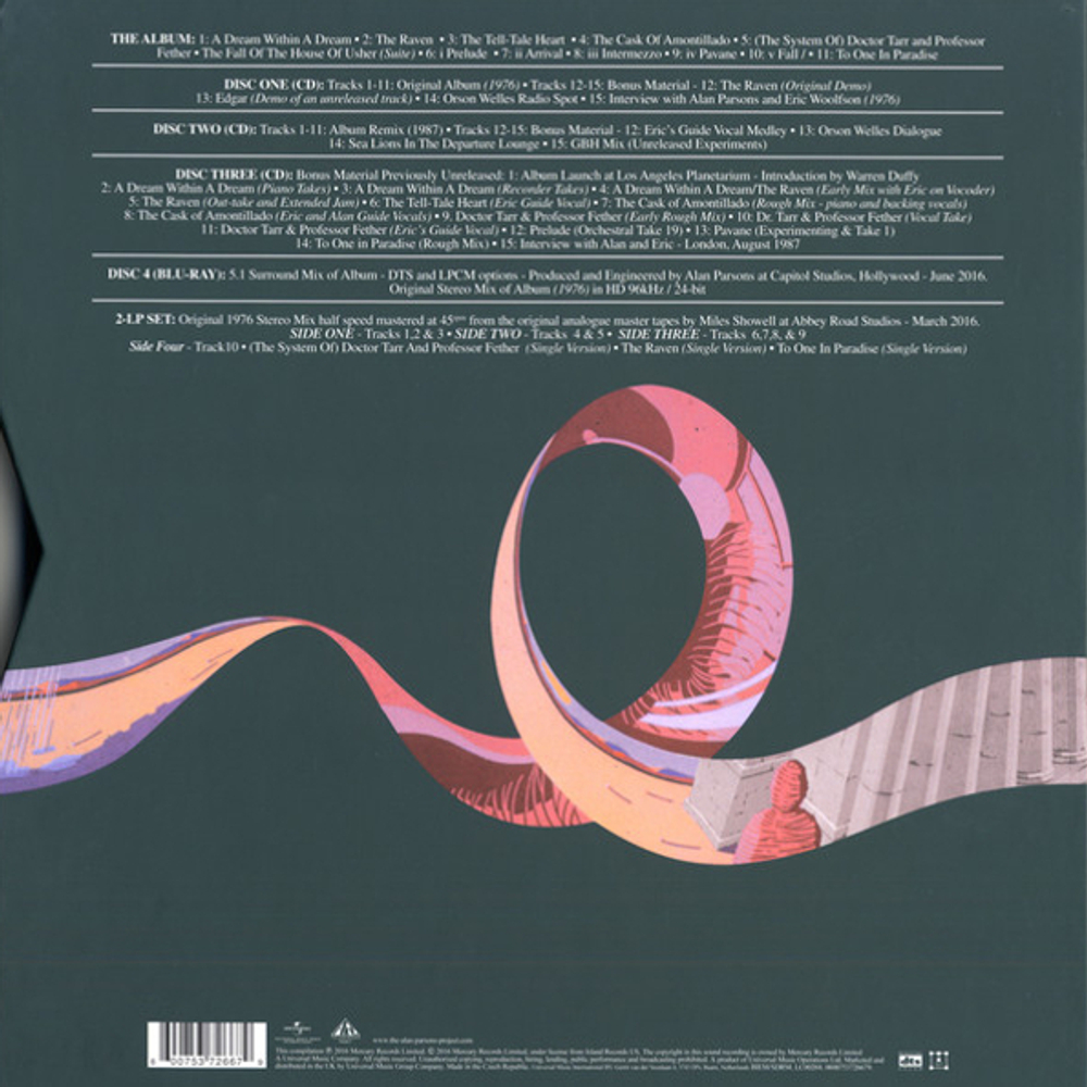 The Alan Parsons Project / Tales Of Mystery And Imagination Edgar Allan Poe (40th Anniversary Edition)(2LP+3CD+Blu-ray)