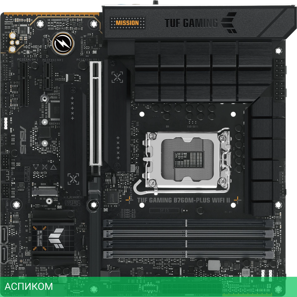 Материнская плата Asus TUF GAMING B760M-PLUS WIFI II (90MB1HE0-M0EAY0)