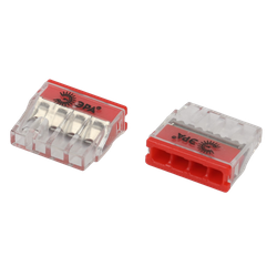 Клемма ЭРА NO-225-434 быстрозажимная 2273-204 компактная 4-проводная 0.2-2.5 мм2 (упаковка 4 шт.)