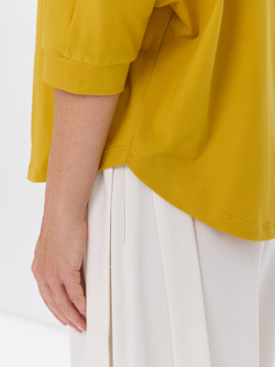 Свободная футболка летучая мышь с рукавом 3/4