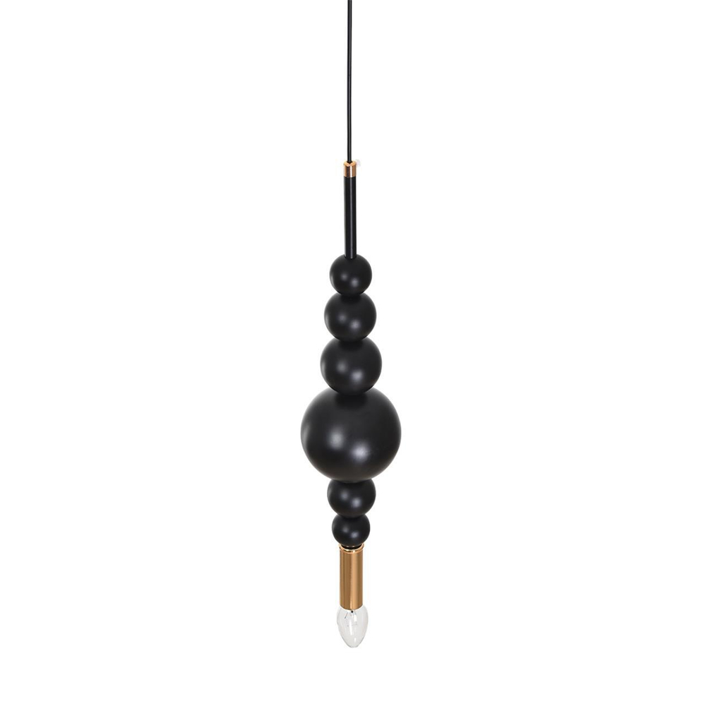 8106/1 MODERNI LN черный/золото, металл Подвес E14 40W 220V NANA