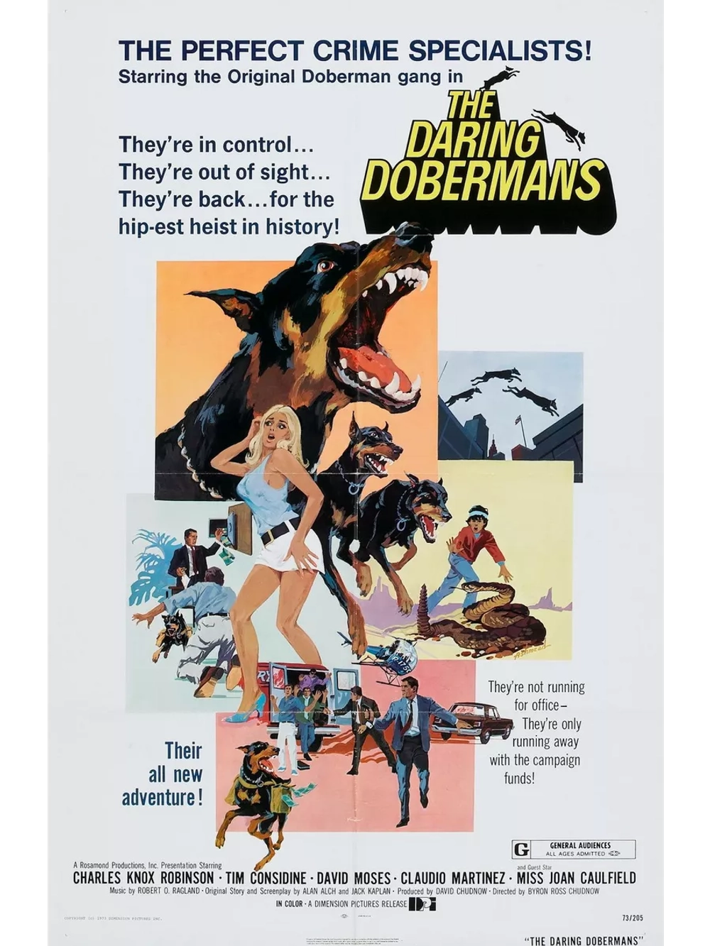 Отважные доберманы (1973) (DVD-R), Русский язык.