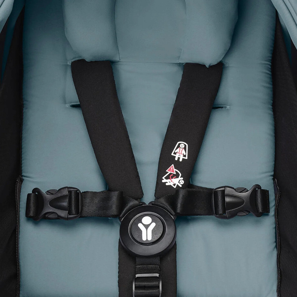 Коляска Stokke YOYO3 Newborn Shell - Newborn Pack рама белая White 2 в 1 Aqua
