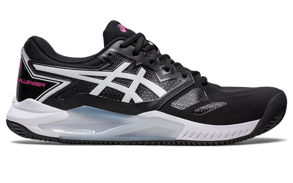 Мужские кроссовки теннисные Asics Gel-Challenger 13 Clay - black/hot pink