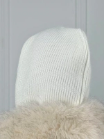 капор зимний и осенний капюшон- снуд вязаный ангора