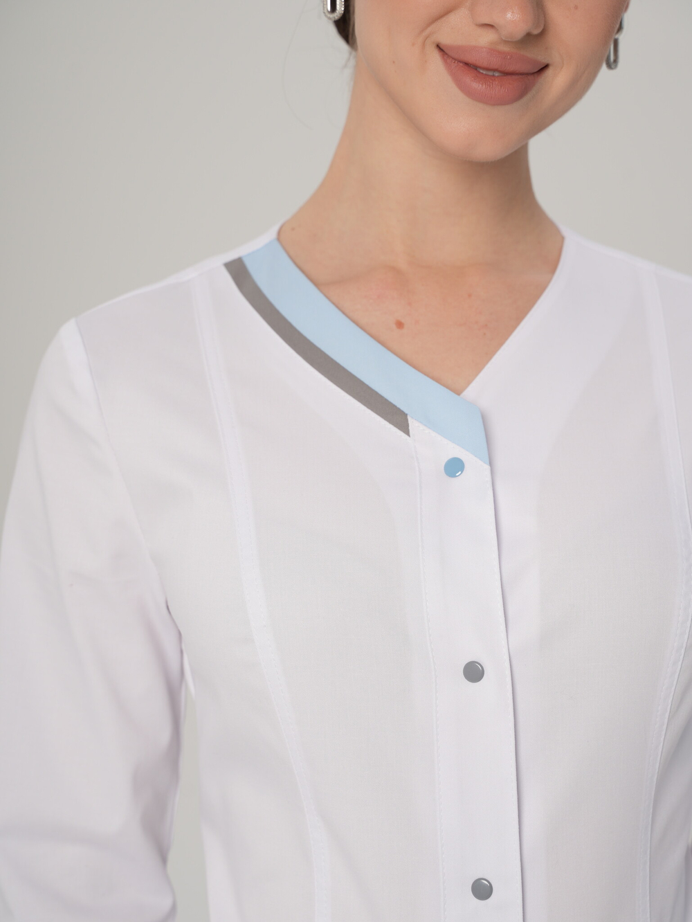 Блуза медицинская женская | Бл-346/2 ак 3/4 статус NEO