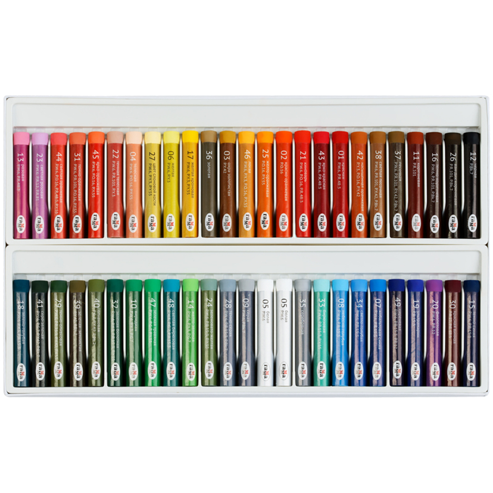 Пастель масляная Гамма "Студия", 50 мелков, картон. упаковка