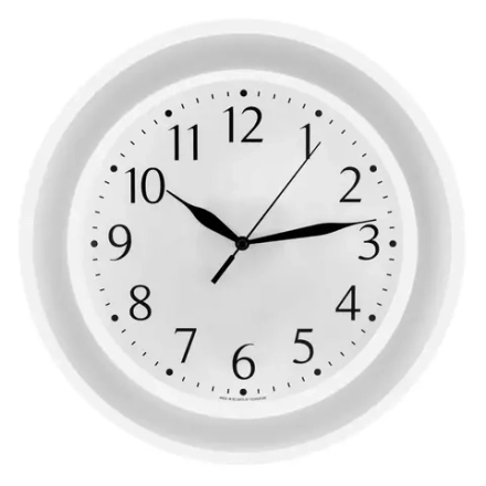 Часы настенная Серебро 30см. арт122211201