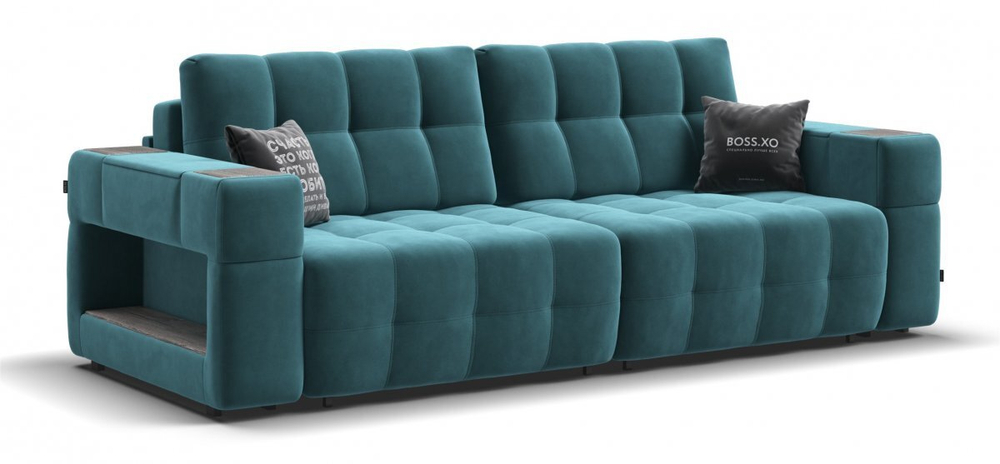 Диван Босс ХО Велюр Монолит зеленый