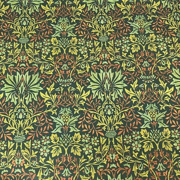 В СТИЛЕ У. МОРРИСА  ЛИСТЬЯ  И ТРАВЫ 100% хлопок Handmade Fabrics 1