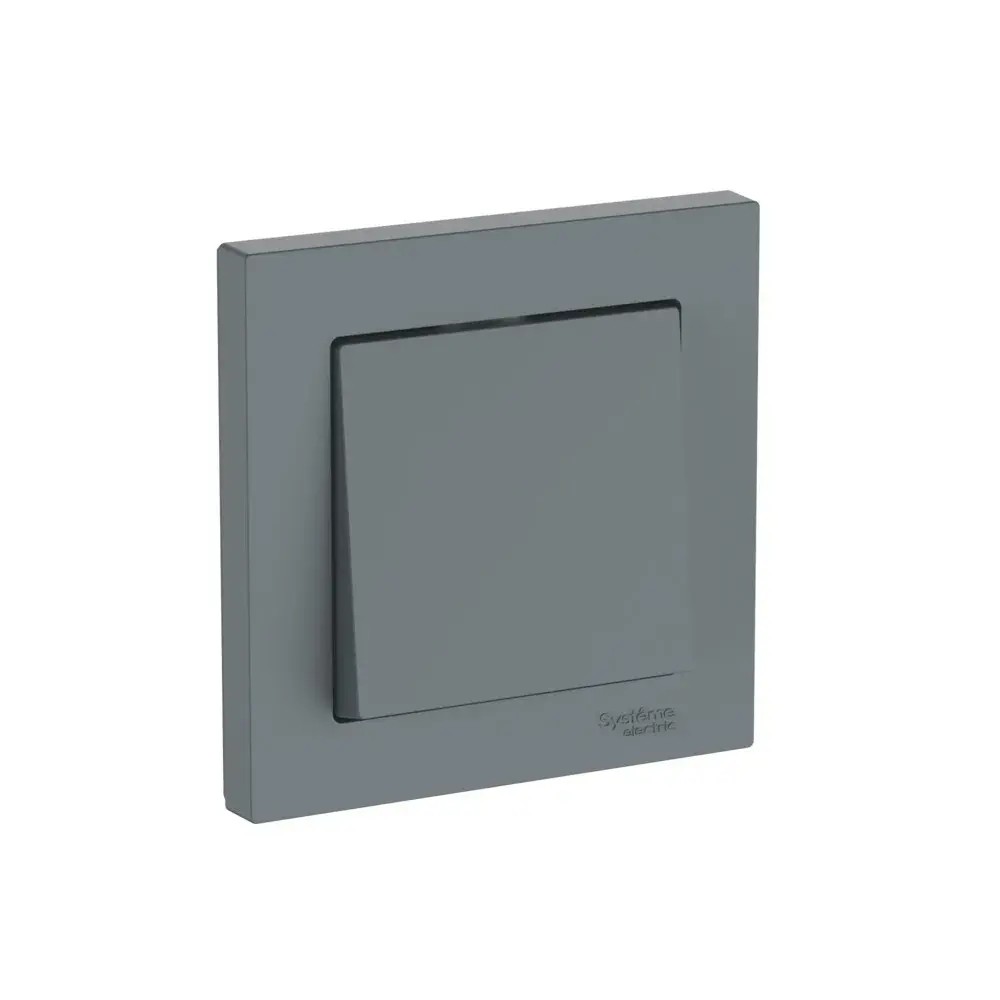 ATLASDESIGN 1-клавишный ВЫКЛЮЧАТЕЛЬ, сх.1, 10АХ, в сборе, быстрозажим. клем., ГРИФЕЛЬ