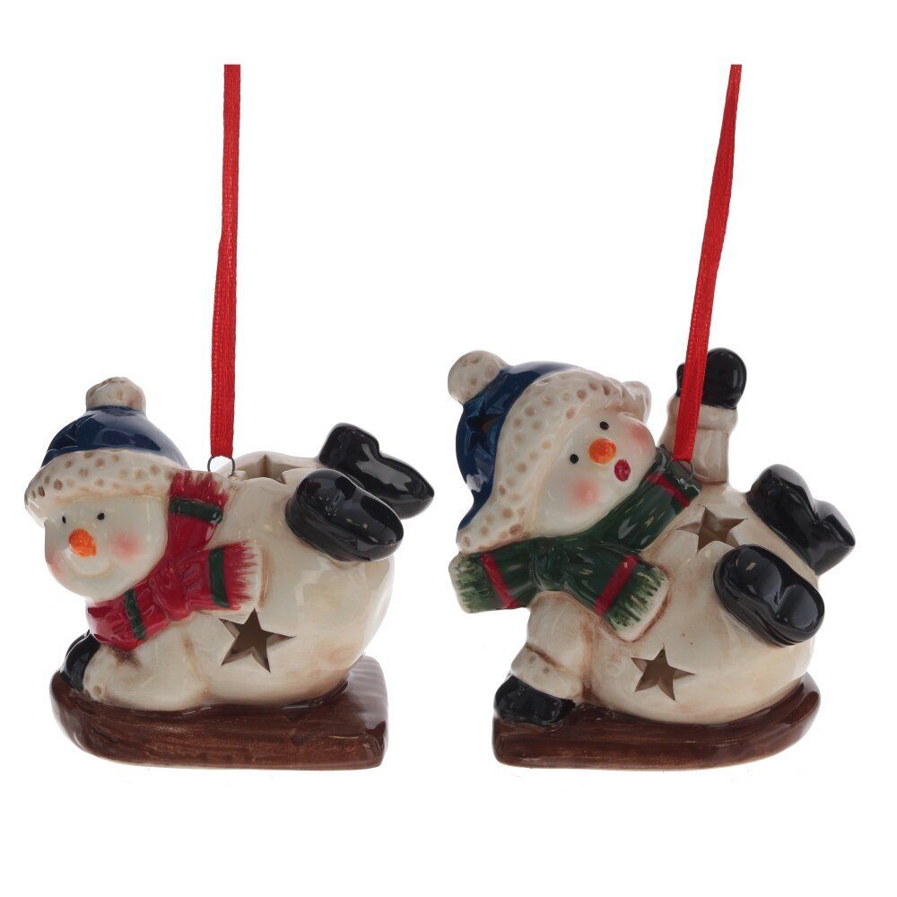 GAEM Украшение новогоднее "Снеговик" с подсветкой 2, L7 W5 H7 см, 2в.