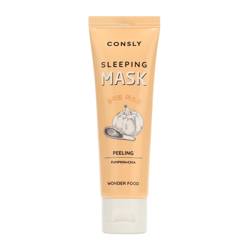 Consly Wonder Food Pumpkin And Chia Peeling Sleeping Mask маска-пилинг для лица ночная с экстрактами тыквы и семян чиа энзимная
