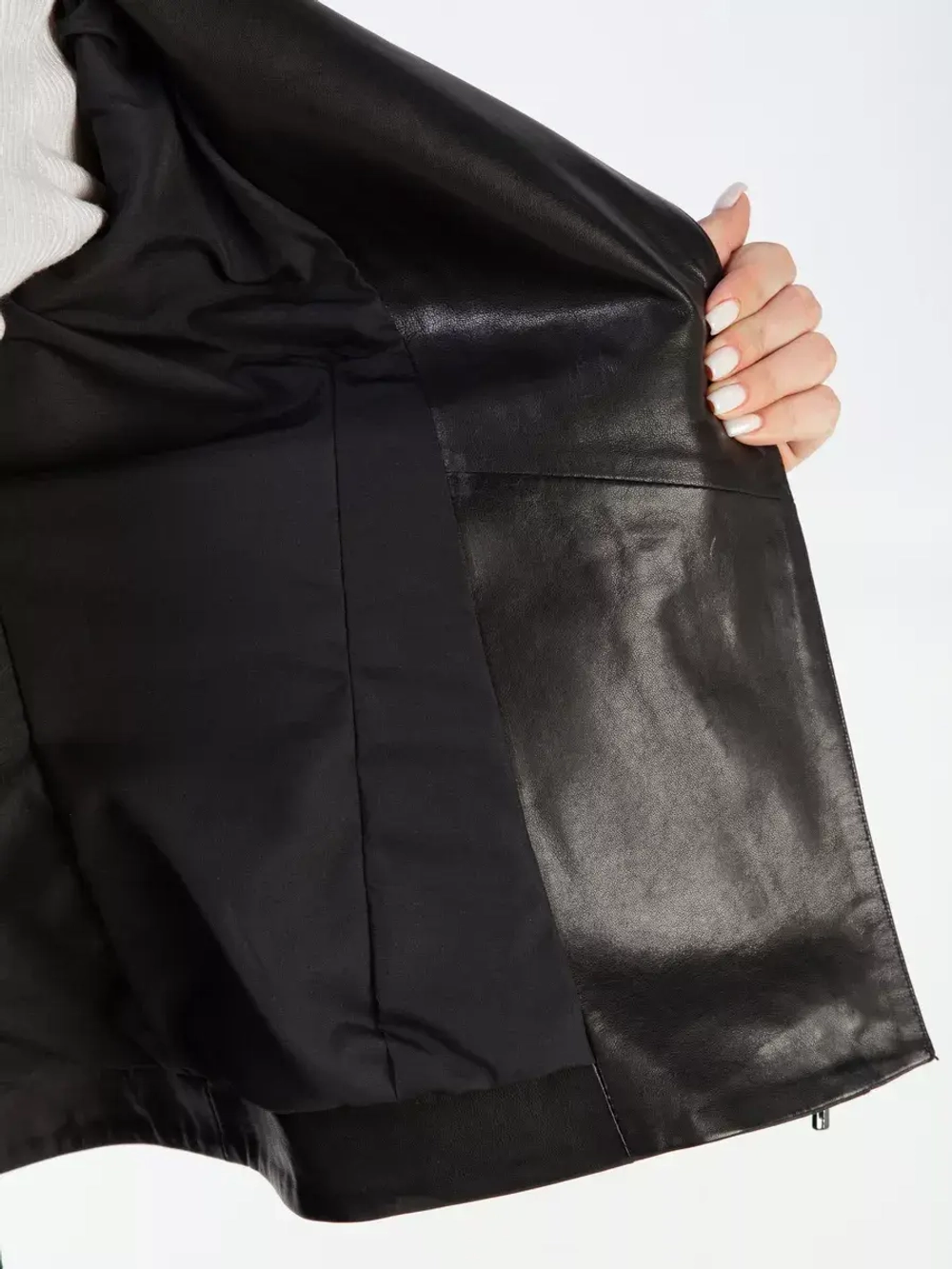 Кожаная куртка осень натуральная косуха