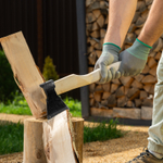 Топор кованый, в сборе, 680/900 г, деревянное топорище, 400 мм, Б,