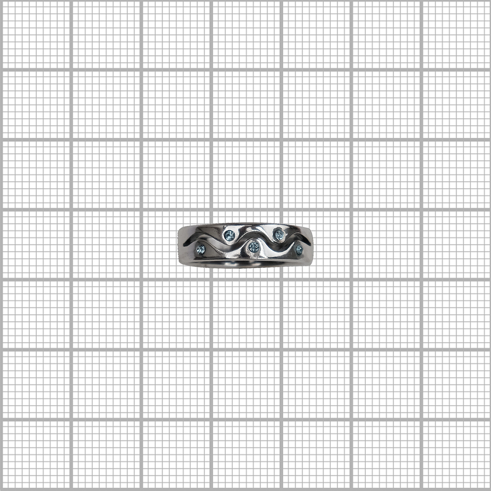 "Гита" кольцо  серебряном покрытии из коллекции "Фантазия" от Jenavi