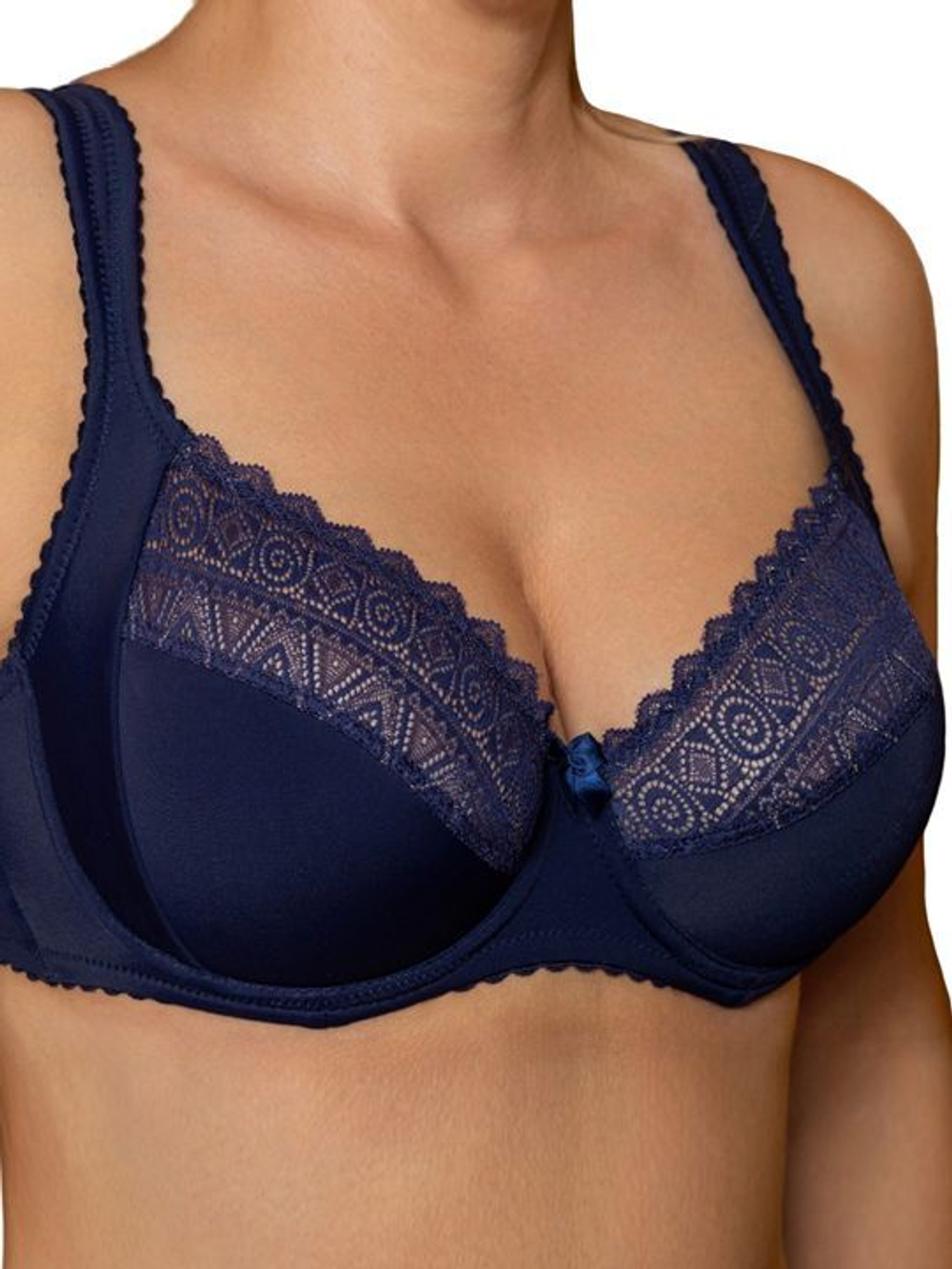 Бюстгальтер со сшивной чашкой Shine (Размер: 95F) (Цвет: темно-синий)
