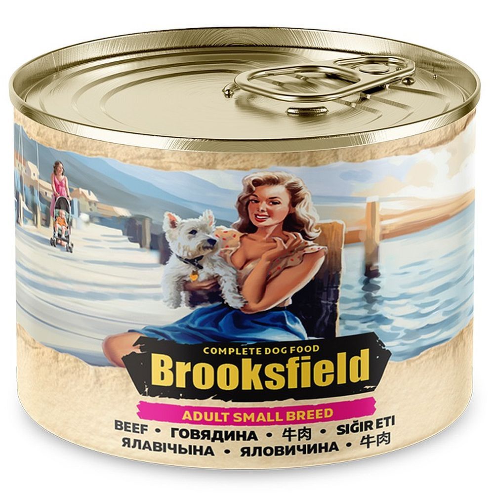 Влажный корм BROOKSFIELD Adult Small Breed Dog для собак мелких пород с говядиной и рисом 200г