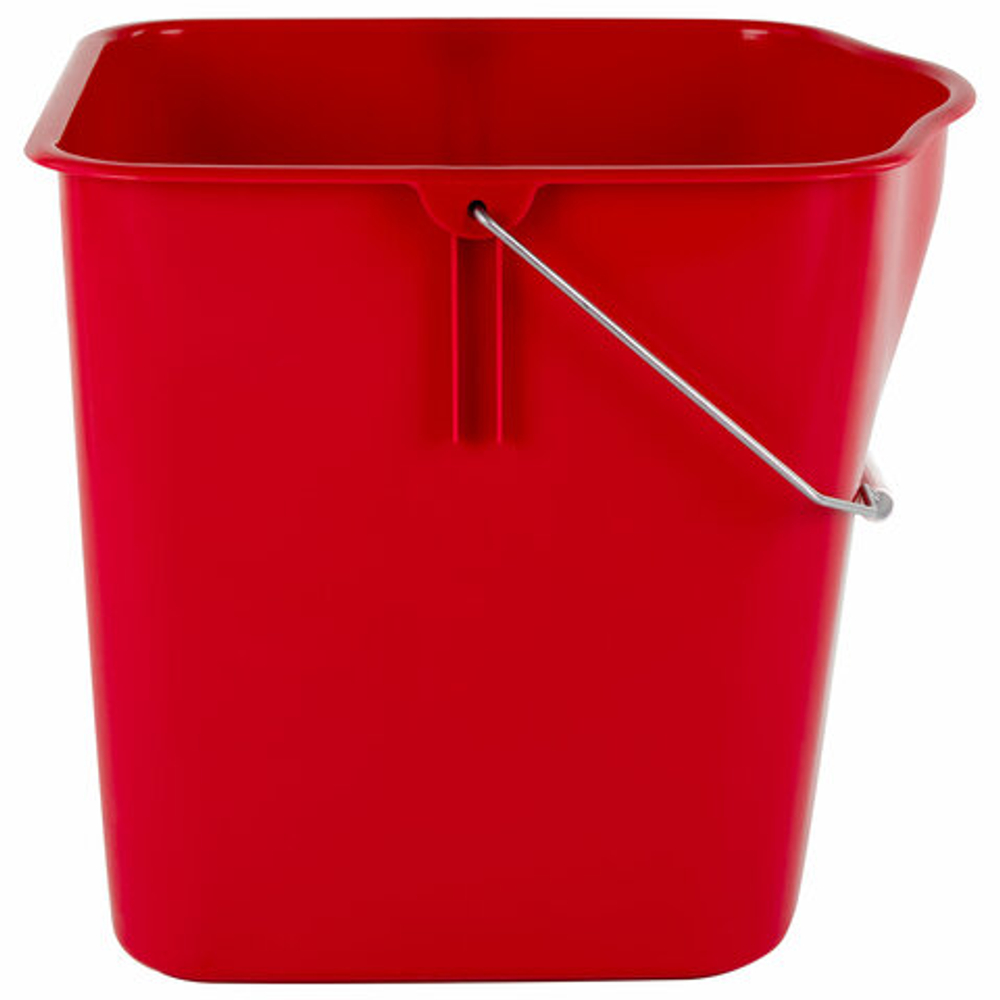 Ведро УНИВЕРСАЛЬНОЕ 25 л, КРАСНОЕ, подходит для уборочных тележек, уборки, хранения, пластик, 25EC/5