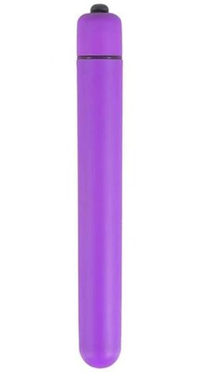 Фиолетовая удлиненная вибропуля - 13 см. (Цвет: фиолетовый)