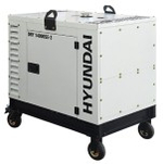 Электростанция дизельная с воздушным охлаждением HYUNDAI DHY 14000SE-3 в кожухе