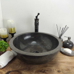 Раковина из мрамора Bowl Black Medium BM-60799 45*45*17