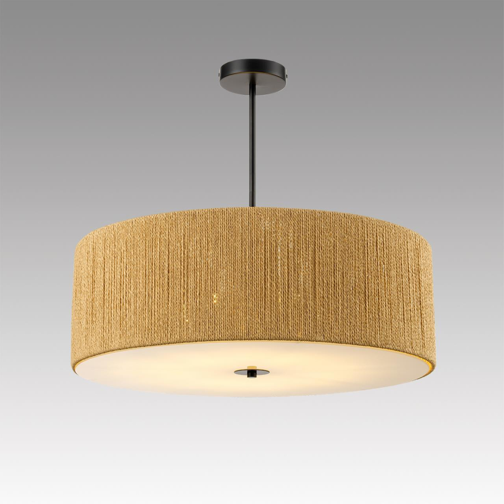 8286/7 ECO черный/коричневый, металл/веревка/стекло Люстра потолочная Е14 7*40W 220V SILVANA