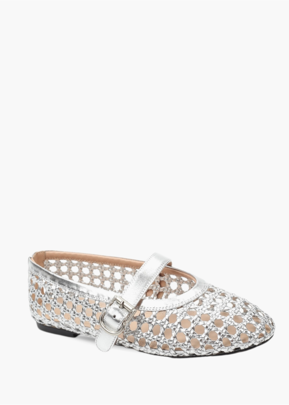 110799B-YP silver-25L Женские балетки летние