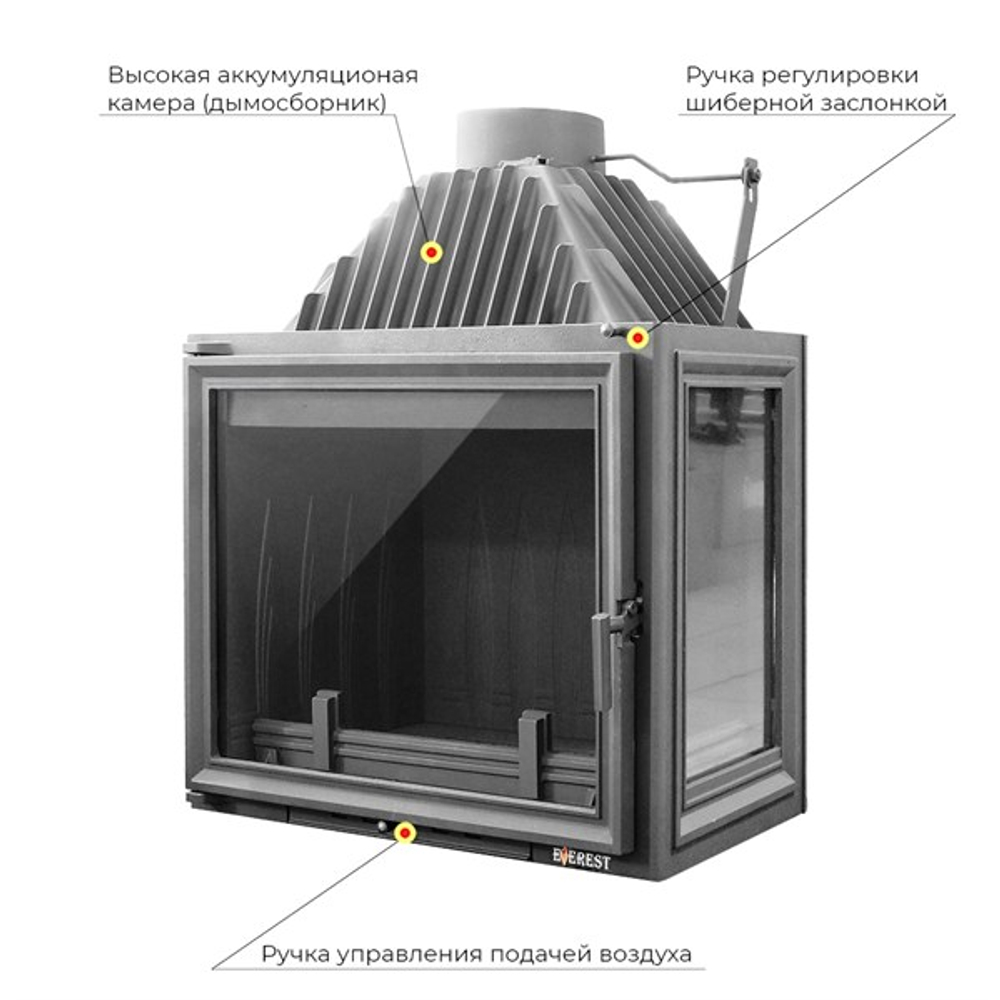 Каминная топка EVEREST A16 R