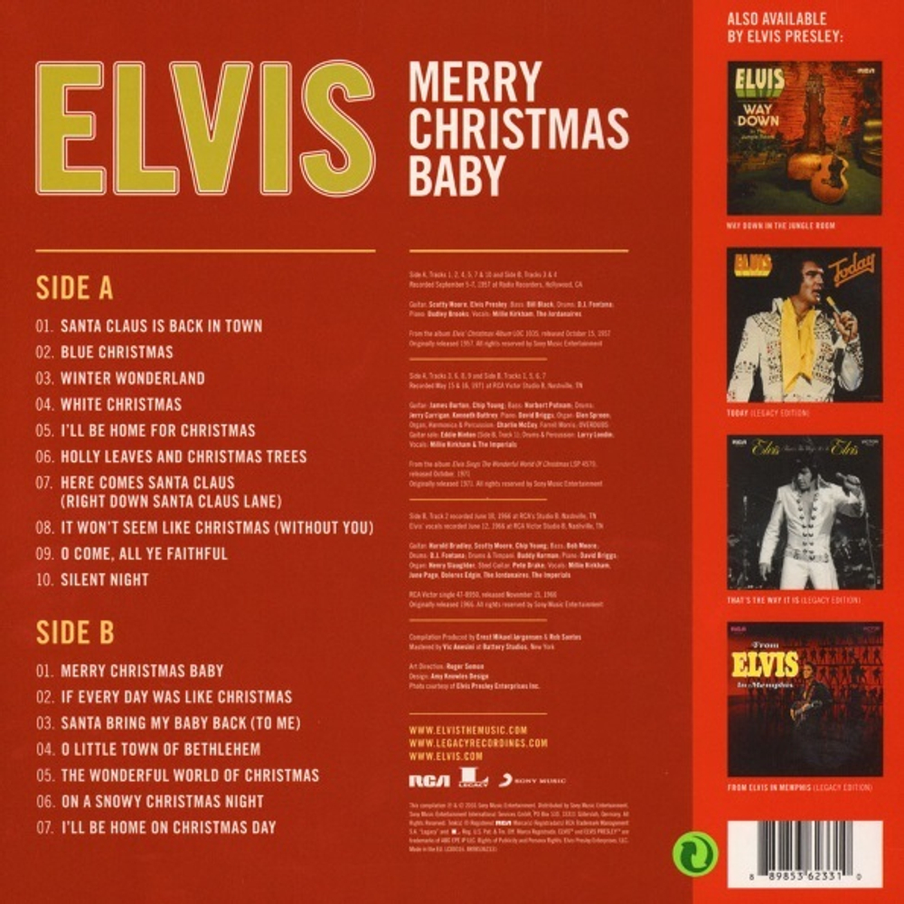 Elvis Presley / Merry Christmas Baby (LP)