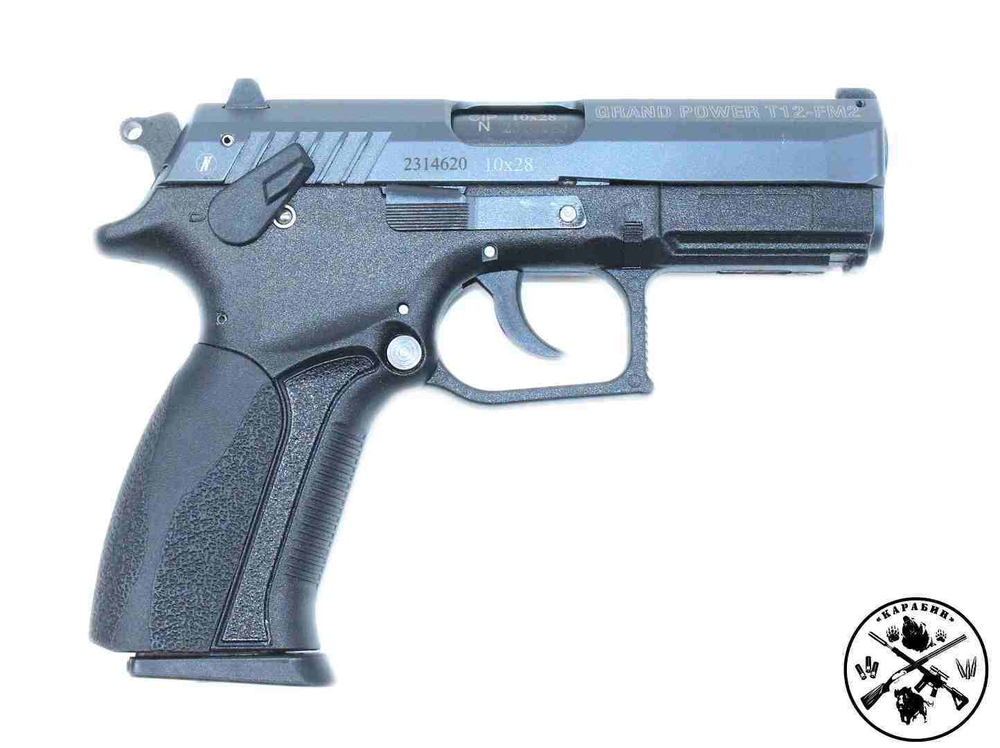Пистолет ООП Grand Power T12-FM2 (азотированный, серая рамка) кал. 10х28