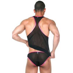 Мужской комплект: слипы и майка черный LaBlinque LB15190