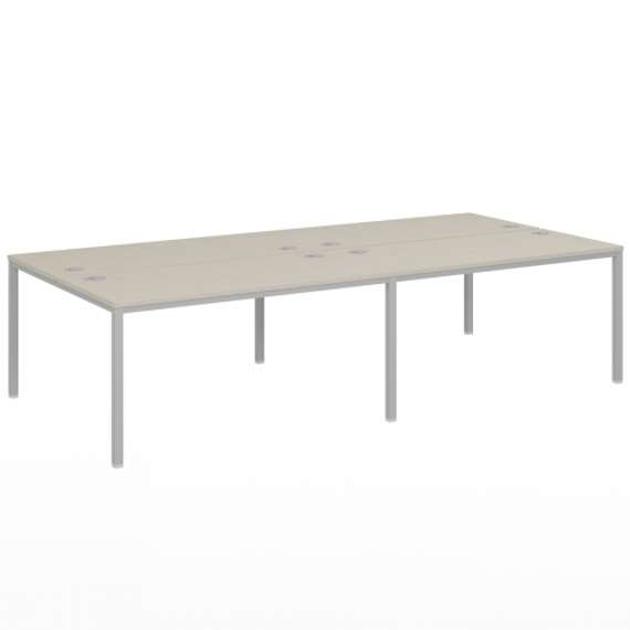 Бенч-система 3200х1432х750 для 4 рабочих мест на металлокаркасе Lite VL-52